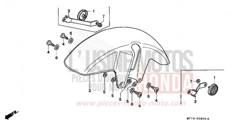 FRONT FENDER NR750N de 1992